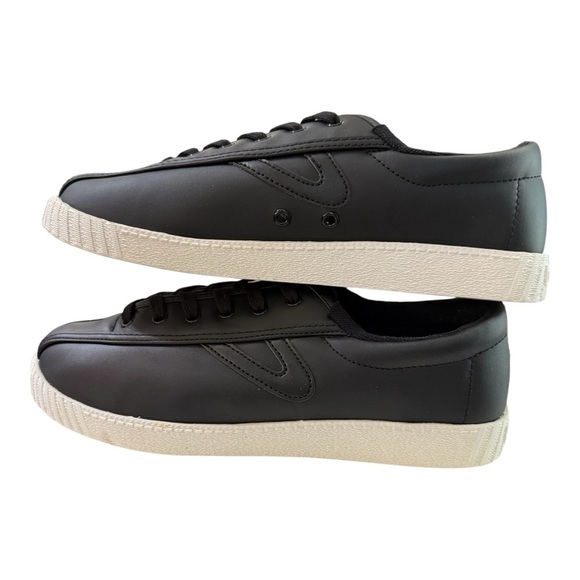 Tretorn Nylite PU Black Sneakers – Size 10M Women’s - Picture 3 of 6